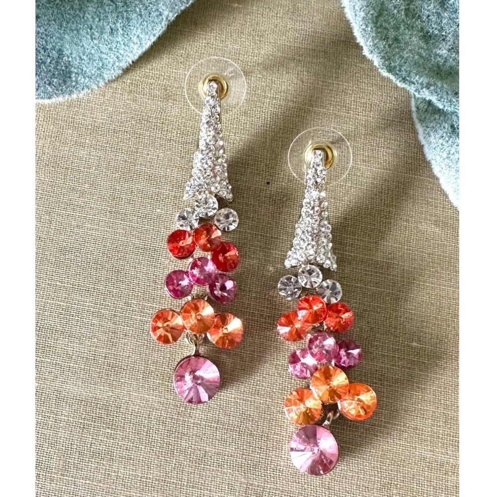 Rhinestone chandelier earrings